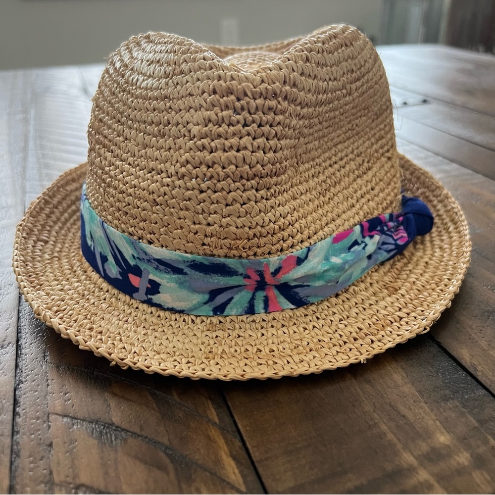 Lilly Pulitzer Gypsea Girl Poolside Hat Natural Tan - Picture 3 of 8
